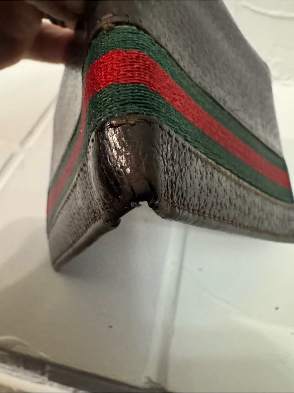 Gucci Brown Leather Sherry Line Bifold Wallet